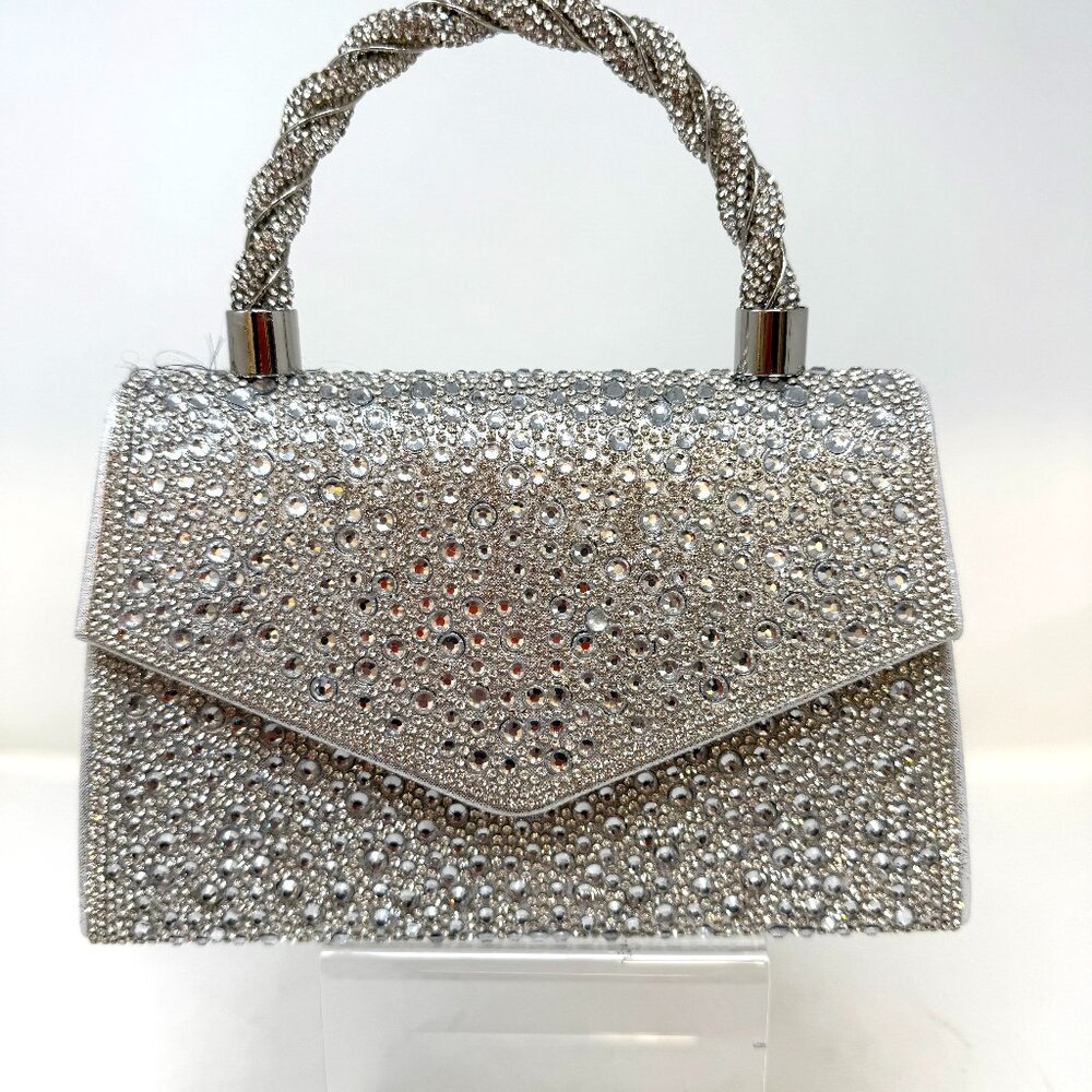 💖💖NEW ARRIVAL! Pave Crystal Kelly Bag Silver